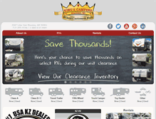 Tablet Screenshot of kingscampers.com